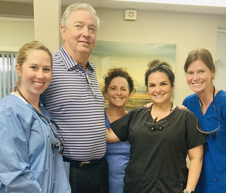 Patients and family at the practice
